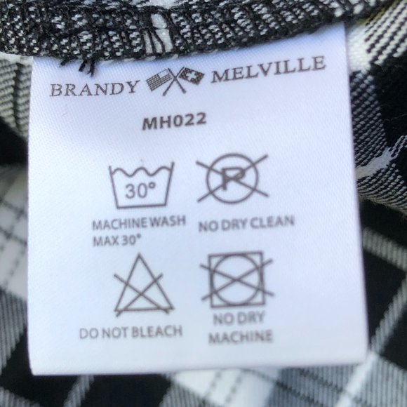 NWOT Brandy Melville Black and White Cara Skirt - Picture 5 of 7
